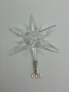 2005 Swarovski Annual Christmas Ornament Snowflake Rockefeller # 680502